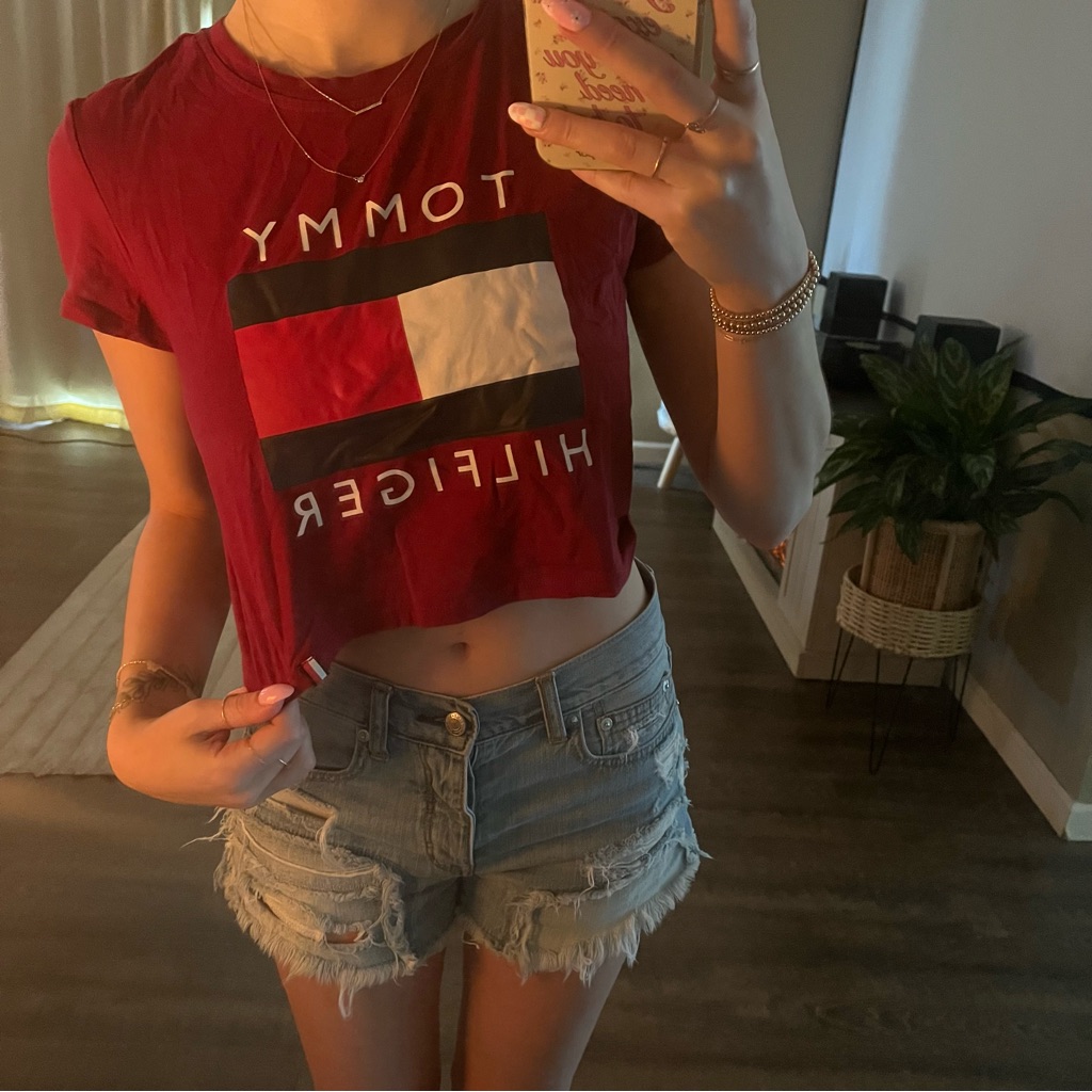 Tommy Hilfiger Red Crop Top